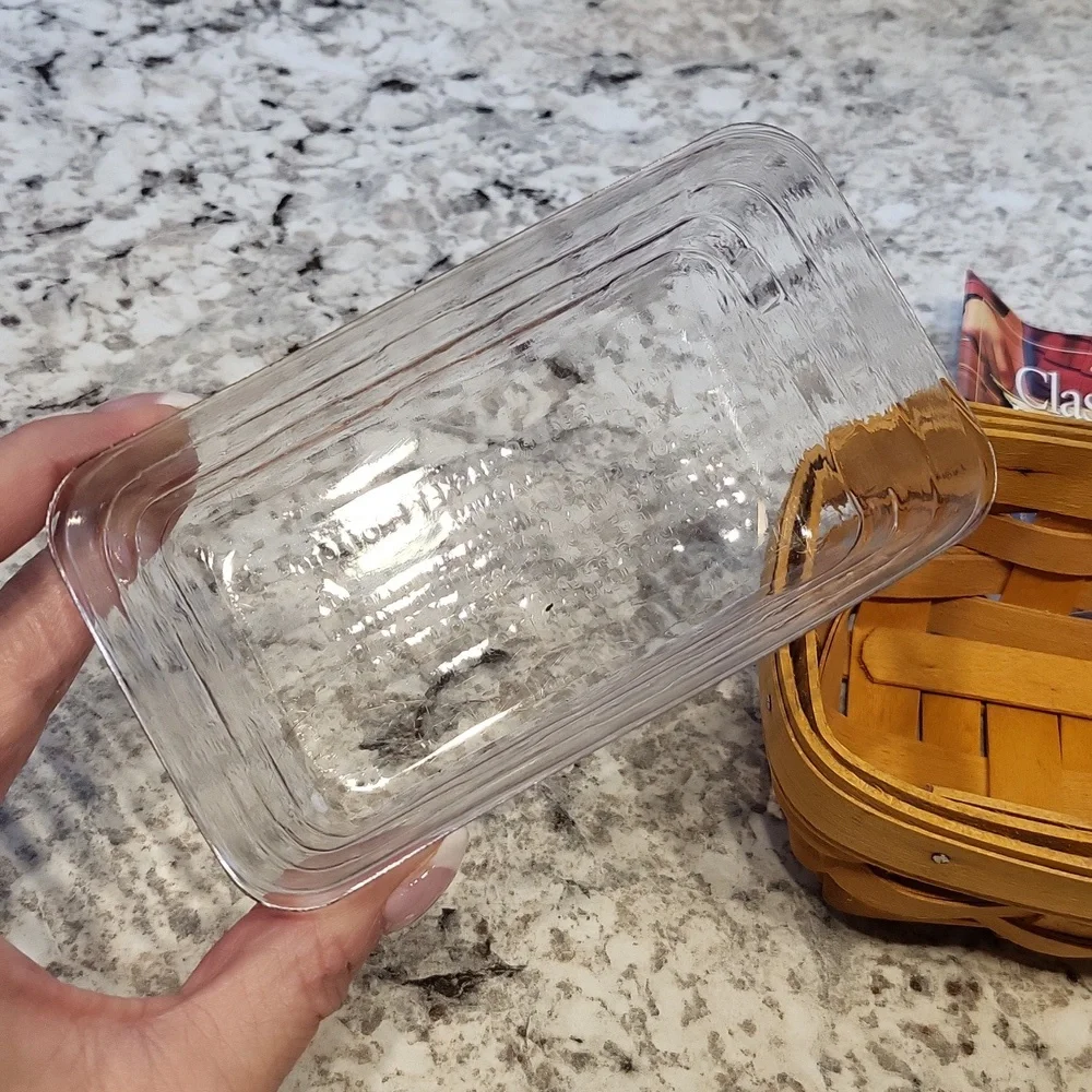 Longaberger Parsley Booking Basket with Liner & Pamphlet